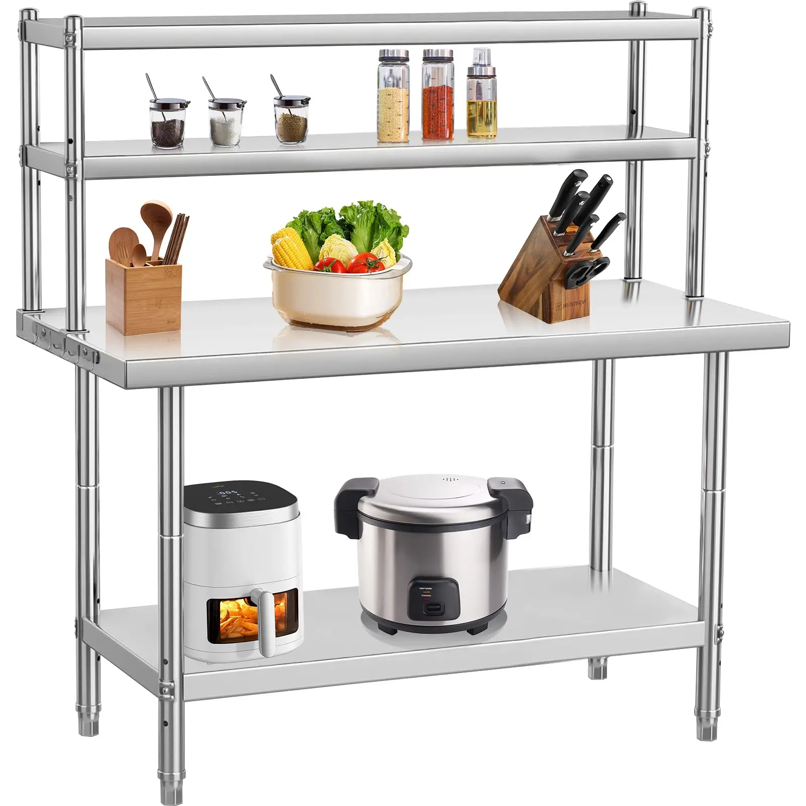 Stainless Steel Folding Table – Heavy-Duty Commercial Prep Table for Kitchen, Restaurant & Home