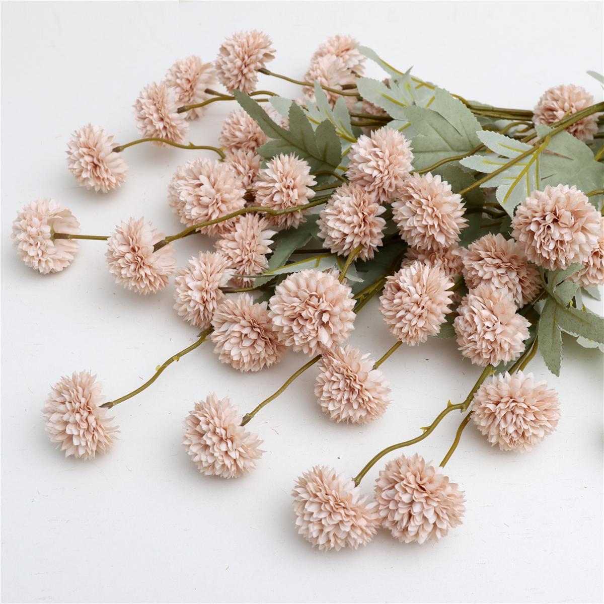 12pcs Artificial Snowball PomPom Flowers without Vase, Faux Ping Pong Flower Bouquet, Decorative Flower for Mother’s Day, Valentine’s Day, Christmas, Birthdays, Party Wedding, Home Decor Supplies, Artificial Flower Arrangements #GLOBAL PICKS