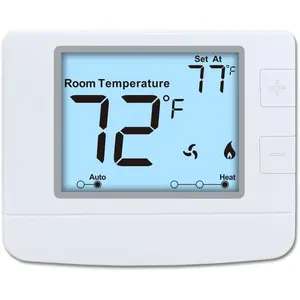 Non-Programmable Digital Thermostat for Home - 1 Heat/1 Cool Single-Stage Systems, Energy-Saving, Easy DIY Install, White Backlight