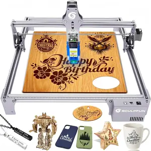 SCULPFUN S6 Pro Laser Engraver, 5500mW Output L-aser Cutter for Beginners, Laser Class 4, Logo Marking Machine, DIY Engraving Machine for Wood