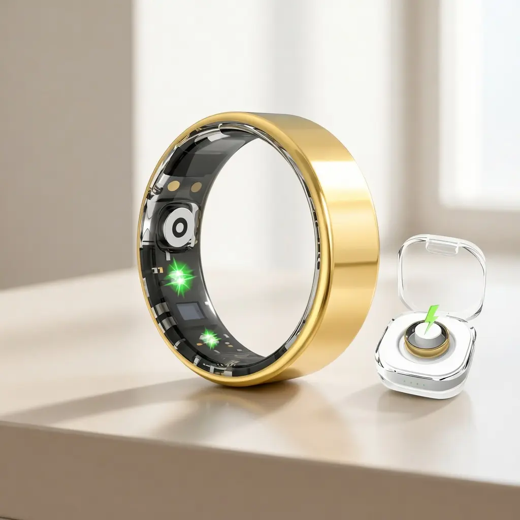 Smart Fitness Ring for Men & Women, No Subscription Fee, Waterproof Activity Tracker for Outdoor Sports, Lightweight Wearable Gift for Couples