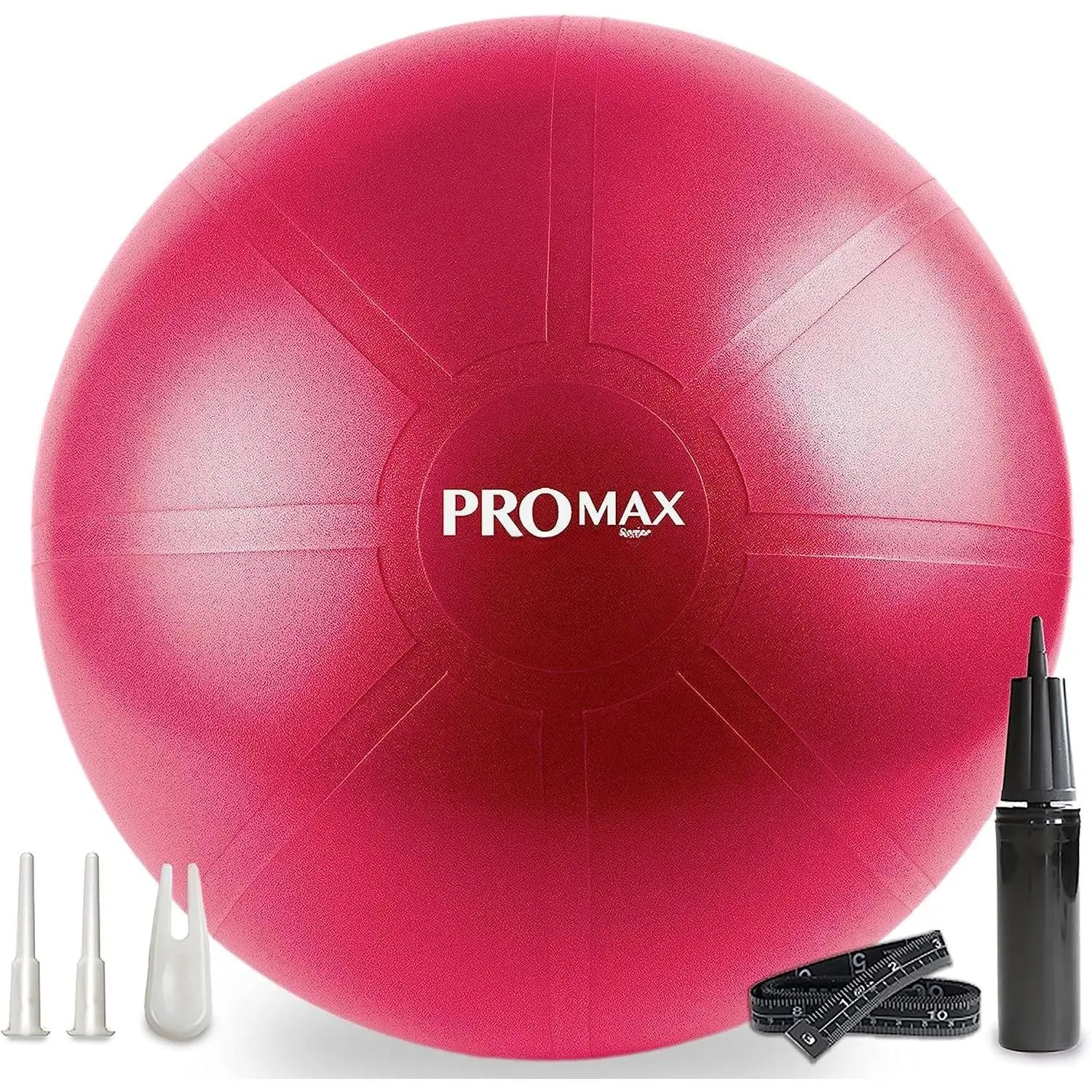PRO MAX Exercise Ball – Yoga, Stability &  Trainer for Core Workouts, Fitness, Physical ,  & Office Chair Support – Anti-Slip, Anti-Burst