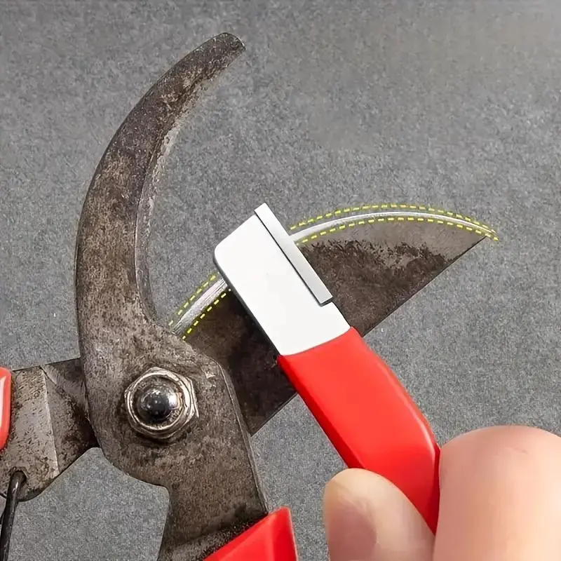 Professional Precision Scissors Sharpener with Tungsten Steel and Diamond Ceramic, Suitable for All Blades Including Gardening Shears