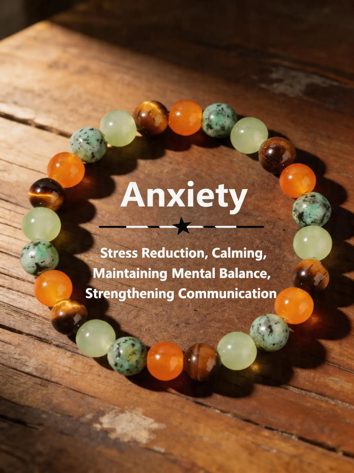 Emotional Support Bracelet: Natural Crystals for Anxiety & Balance Crystals Bracelets