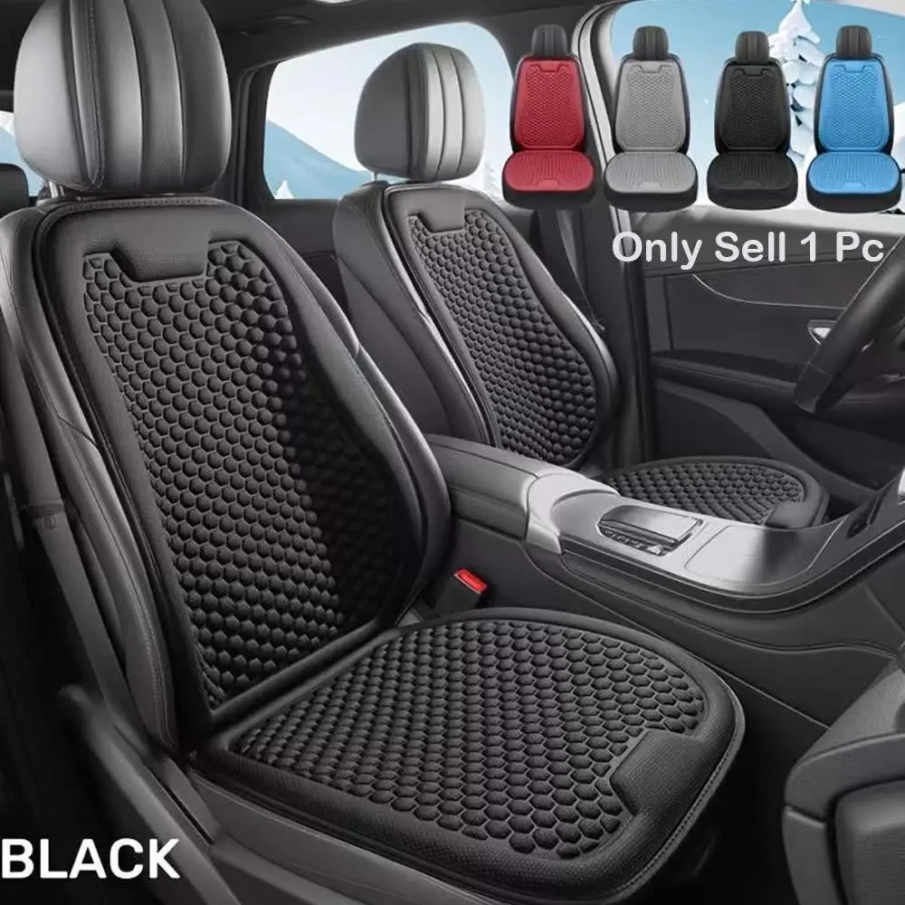 1PC All Season Universal Car Seat Cushion, Breathable Sedan Seat Pad in Black, Knitted SUV Cushion in Gray, Household Cushion in Blue, Wine Red Office Chair Seat Cushion, Car Interior Cushions