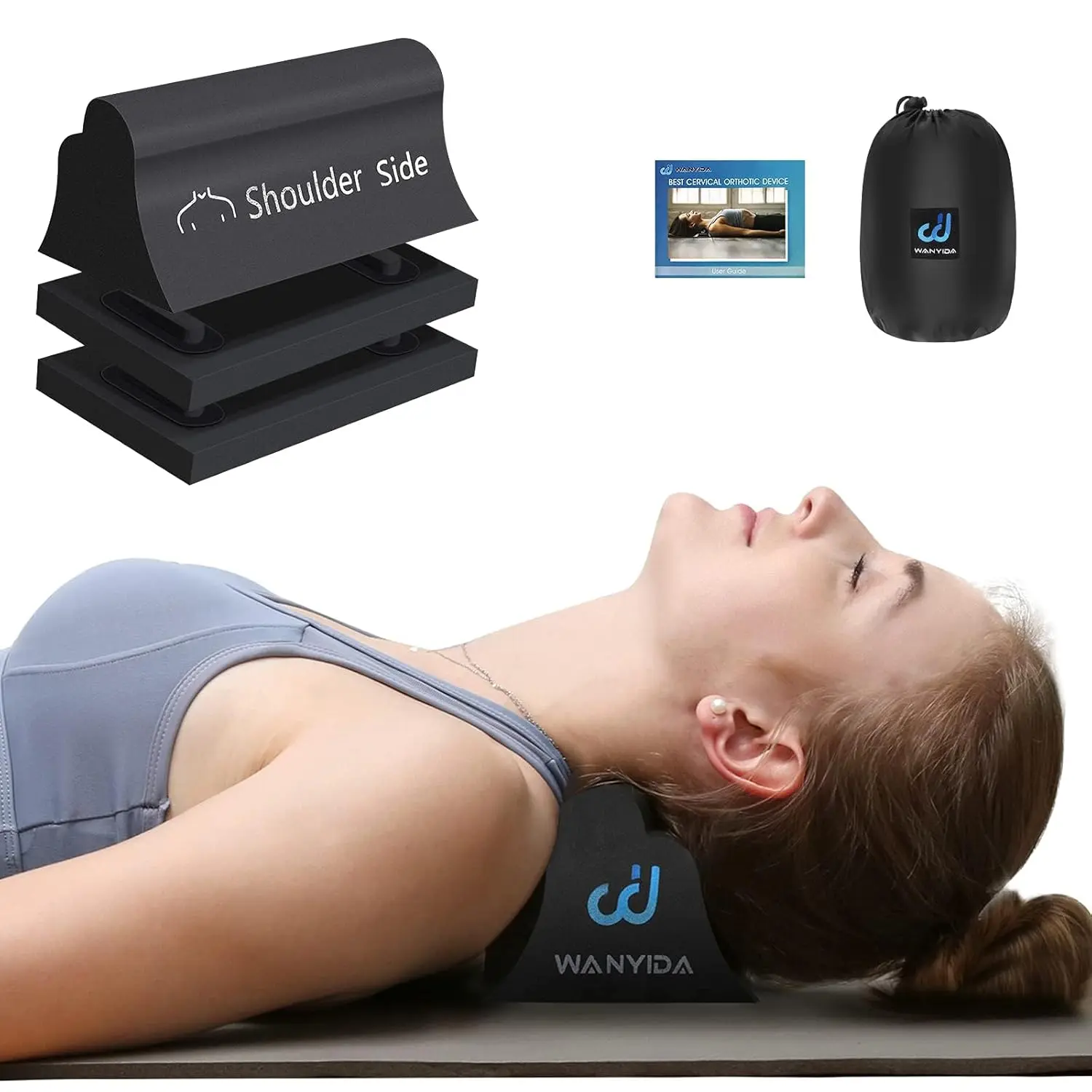 Neck and Shoulder Relaxer, Neck Stretcher Chiropractic Pillows for Pain Relief, Cervical Traction Device for Cervical Spine Alignment,FSA HSA Eligible