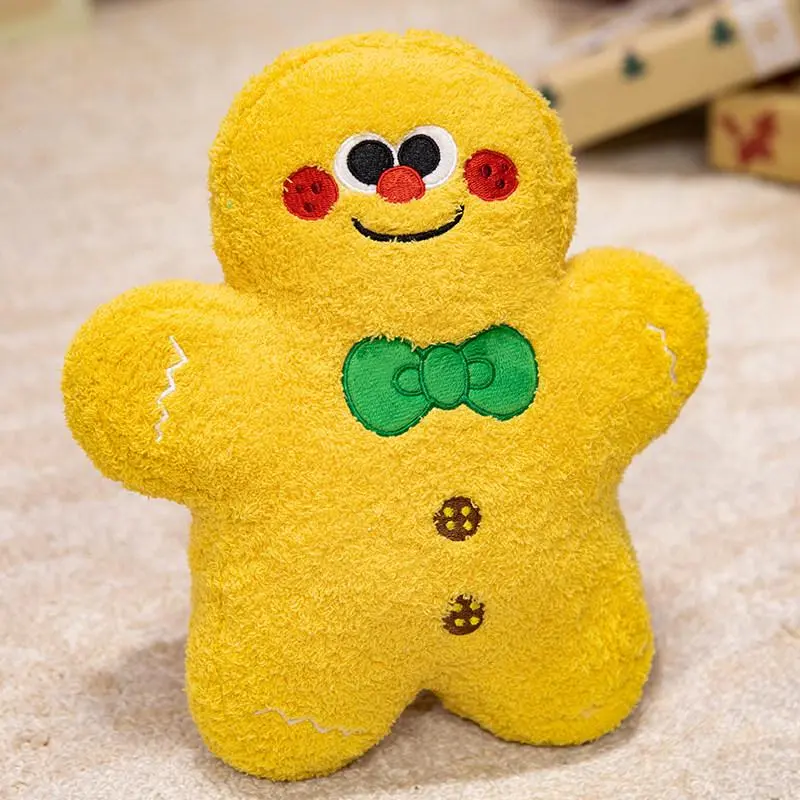 New Christmas Tree Snowman Gingerbread Man Xmas House Plush Toy Stuffed Animal Doll Christmas Gifts For Children Kids Home Decor