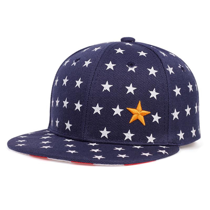 Children’s Five-Pointed Star Embroidery Baseball Cap – Adjustable Hip-Hop Hat for Boys and Girls, Casual Outdoor Hat for Spring and Autumn