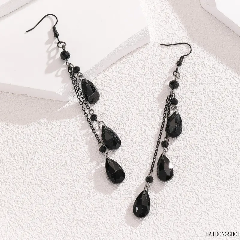 Vintage Gothic Viral Dark Witch Blood Drop Tassel Necklace & Earring Set For Women, Niche Edgy Alternative Statement Jewelry, Moody Accessory For Party Festival Cosplay Daily Outfit Styling season witchy fashion men's minimalist everyday layering