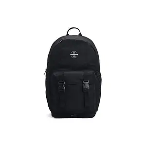 Under Armour Training Backpack for Men and Women, Polyester Zippered Sporty Style in Black