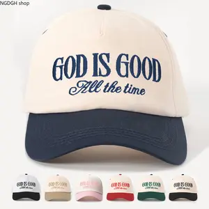 Christian God is Good Cap - "God is Good All the Time" Embroidered Hat, Faith Inspirational Baseball Cap, Adjustable Religious Accessory & Perfect Gift for Believers