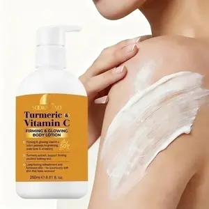 Tightening Brightening Body Lotion, Turmeric Extract, Vitamin C, Long-Lasting Moisture, Softens Skin, Arms, Legs, Full Body, 250ML, Dry Rough Skin Care