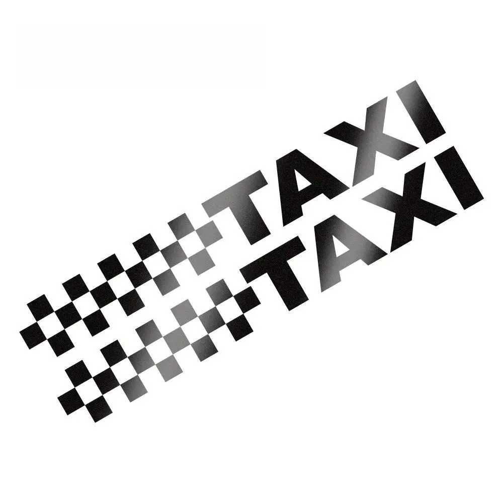 Street Style Racing Taxi Sticker Set, Car Body Decal for Modified Cars, Trendy Backpack Decoration, Race Car Pattern, Cool Racing Aesthetic, Stickers For Cars, Car Decals