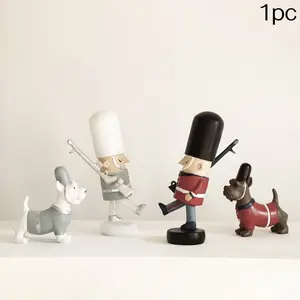 Living Room Nutcracker Puppet Ornament, British Soldier Home Decor, Wine Cabinet Display, Soft Furnishing Decoration, 1 Piece