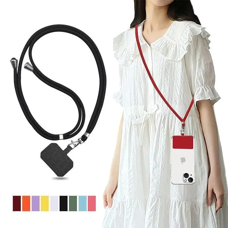 Universal Nylon Smartphone Lanyard, 150cm Adjustable Neck Strap with Metal Buckle Connector - Mobile Phone Accessory Compatible with iPhone 14/13/12 Pro, X, XR, 8, 7 Plus Hanging Rope, Accessories