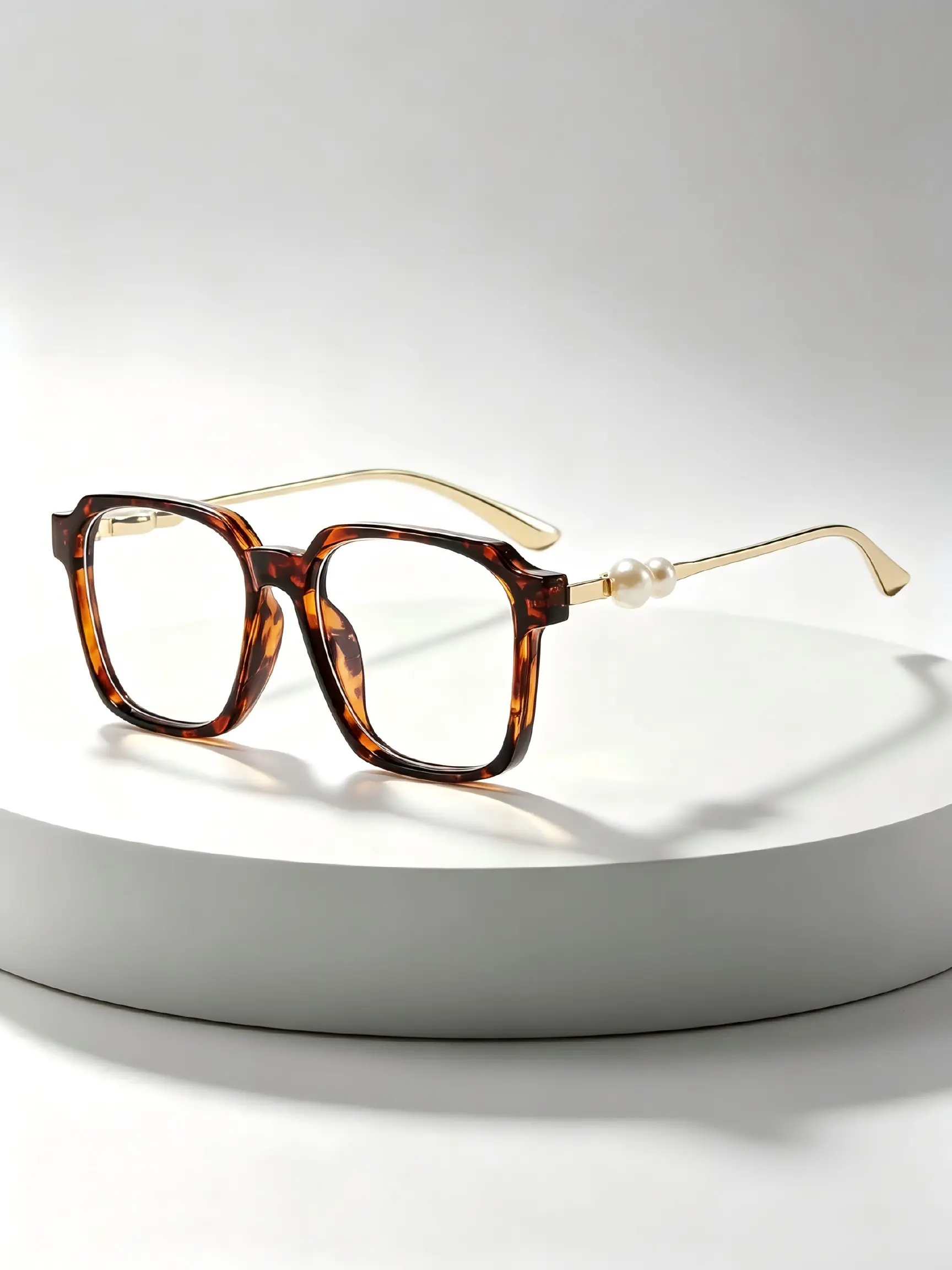 Vintage Full Frame Simple High-End Glasses, Unisex Round Face Outdoor Versatile Design, 1pc Retro Style Eyewear for Men and Women