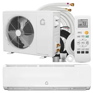 High Efficiency 12000 BTU Mini Split Air Conditioner & Heat Pump - 19 SEER2 Ductless Inverter - Wall Mounted - Quiet Cooling & Heating for Home & Kitchen, Up to 750 Sq. Ft - White