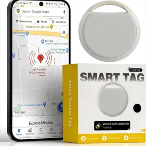 Android Smart Tag Device for Keys, Wallet, Luggage, Pets, Bluetooth-compatible Tracker, Works with Find My, Item Finders, Tracking Tags