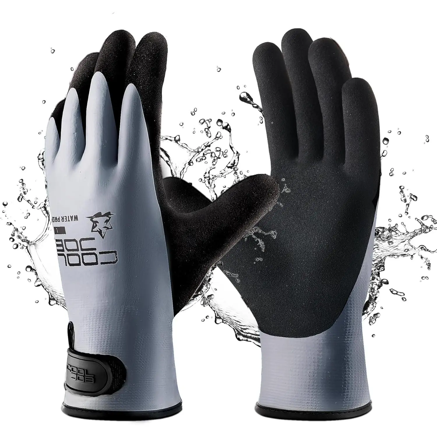 Thermal Warm Winter Work Gloves - Rubber-Coated, Grippy, Touchscreen-Compatible, Waterproof, Injury-Preventing 1-Pair Pack for Fishing, Outdoor Work, Car Washing, Warehouse & Mechanical Tasks, Freezer, Prevent Injuries, Heavy Duty Work Gloves, Warmth