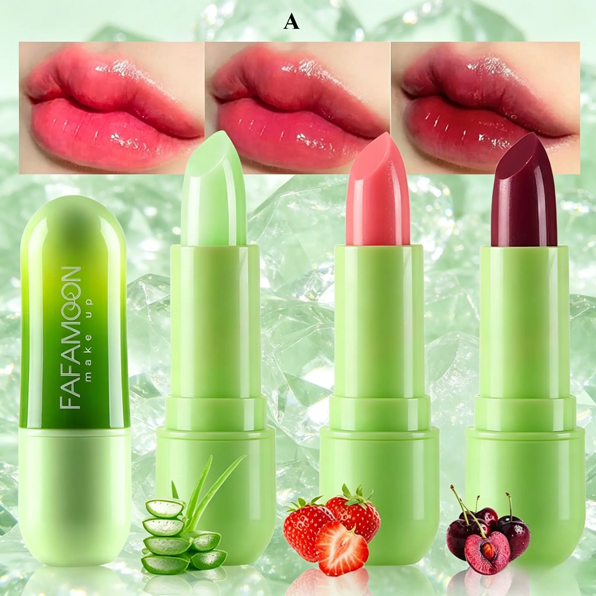 Temperature Color Changing Lip Balm, Aloe Avocado Fruit Extract Moisturizing Lip Care, Temperature Shift Glossy Lip Waterproof Non-stick Cup, Long Last Hydrating Reduce Lip Lines Affordable Color Changing Lipstick For Students