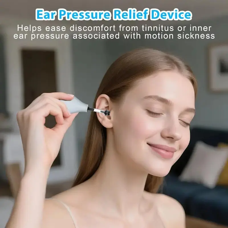 Ear Pressure Relief Suction Device, Instantly Relieves Migraines, Tinnitus, Travel Discomfort, Safe, Portable, Efficient Ear Wax Remover
