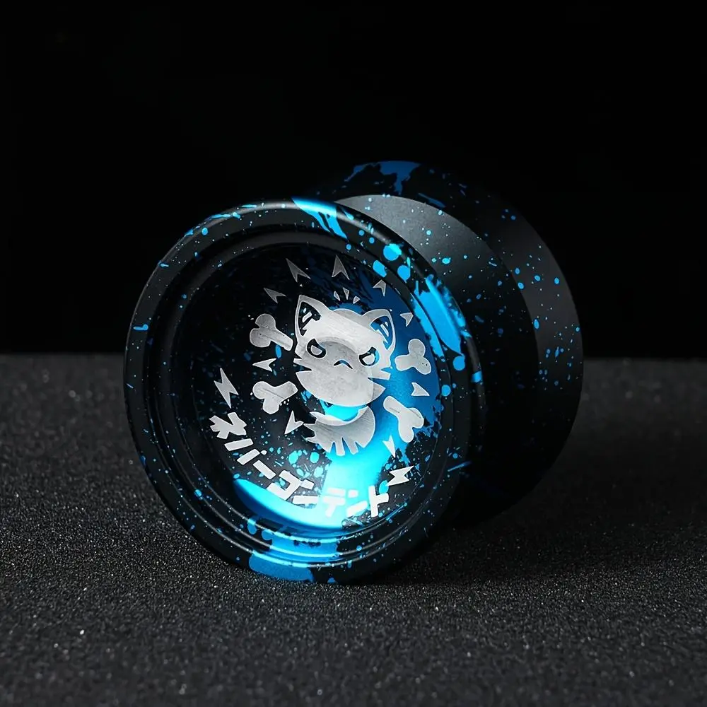 Advanced Unresponsive Metal Aluminum Alloy Yo-Yo for 12+ Years Old Anime & Manga, Comics, Fantasy & Sci-Fi Enthusiasts, BPA-Free Outdoor Toy with Gloves, Bearing, 10 Strings, Video Games