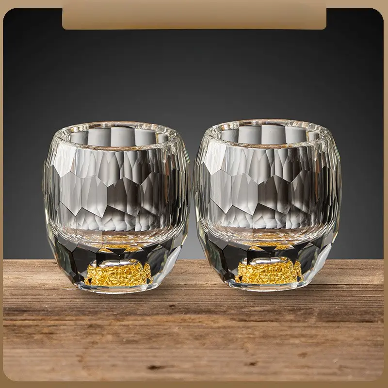 Premium Mini Crystal Liquor Snifter Glass, Small Handcrafted Cocktail Mixing Cup, Ideal for Bourbon, Cognac, Scotch, Tequila, Home Bar & Gifting, Whiskey Glass Gift