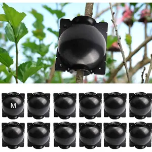 12 PCS Plant Root Growing Box, Reusable Air Layering Propagation Kit Plant Rooting Device, Plant Rooting Grafting Box for Fast Propagation Plants, Medium