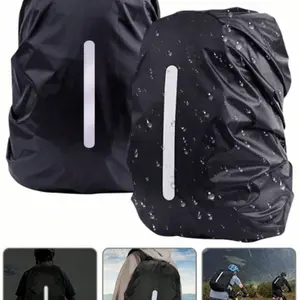 Rainproof Backpack Durable Cover 20-70L, Dustproof, Foldable, Reflective Strips, Ideal for Outdoor Travel, Hiking, Commuting, School, Home Storage