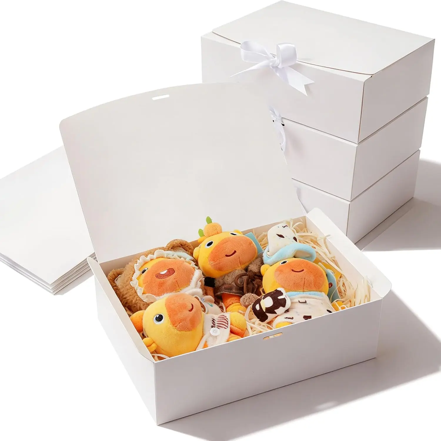 Boxes 5 Pack 10.6x7.8x3.1 White Bridesmaid Proposal Box,  Boxes With  For Presents,Bridesmaid Boxes,For Party, Valentine's Day,Weddings,Holiday