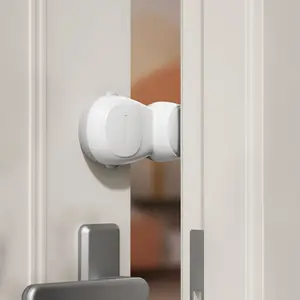 4 PCS Baby Safety Automatic Door Stopper, Automatic Door Finger Guards for Kids, Automatic Anti-Pinch Door Stopper, No Drilling& Tools, Easy to Install and Use