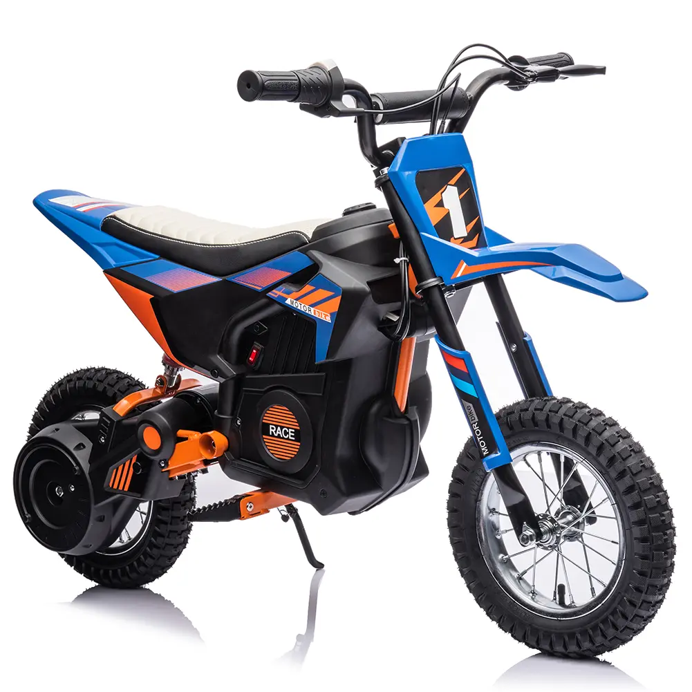 24V Electric Dirt Bike for Kids 8-12 Years, 250W Motor Off-Road Motorcycle with 13.6MPH Speed, Air-Filled Tires & Metal Suspension, 139LB Capacity