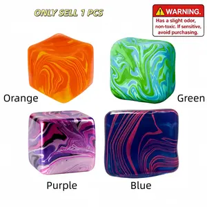 Anxiety Relief Sensory Toy, Soft Anxiety Fidgets, Soft Touch Stress Ball, Squishy Cube, Stress Relief Fidget, Hand Strength Training, Party Gift, Birthday Present & Gift Bag Fillers, Squishy Fidget Cubes