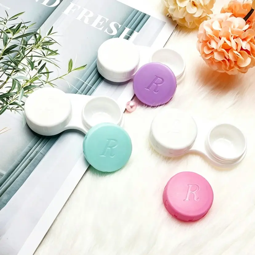 3pcs Colorful Contact Lens Cases, Leak-Proof Storage Set, Mini Outdoor Contact Lens Box with Screw Lid, Ideal for Travel and Daily Use