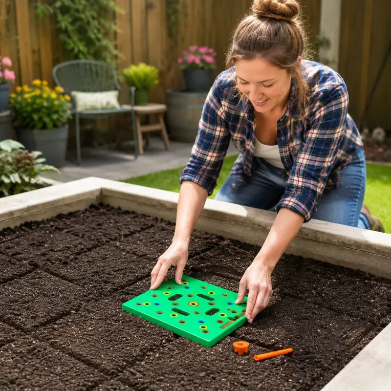 Seed and seedling spacing tools, seeding tools, vegetable flower plant planting tools, suitable for organized planting of vegetables, flowers and herbs