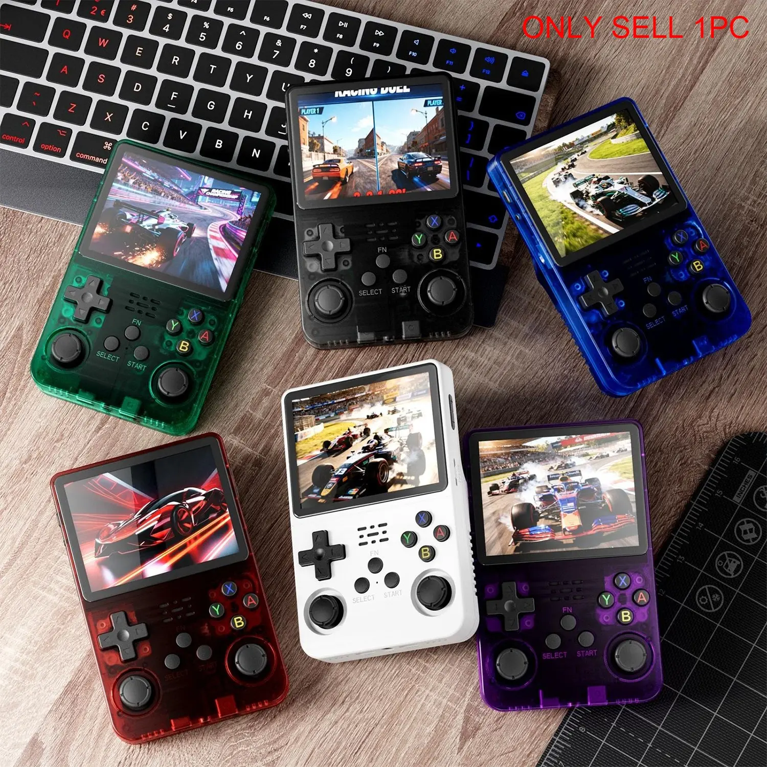 R36s Retro Video Handheld Game Console, Compact Portable Pocket Gaming Device, 64GB Memory, Linux System, 3.5 Inch IPS Screen, 3500mah Battery