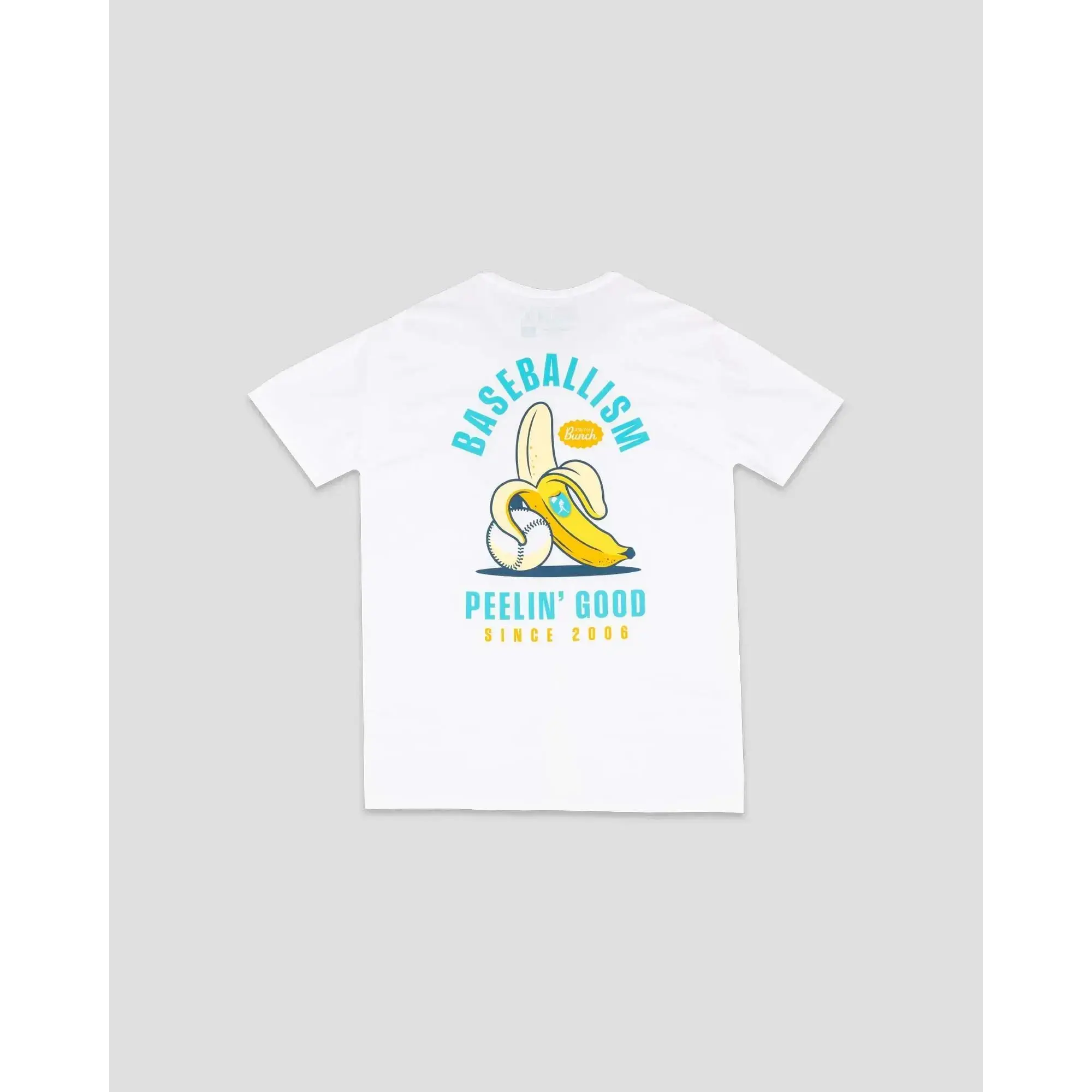 "Baseballism Peelin' Good" Banana & Baseball Graphic Tee |   Funny Baseball Pun T-Shirt |   Soft Cotton Casual Short Sleeve |   Sports Humor Apparel |   Gift for Baseball Lovers & Funny Sports Fans