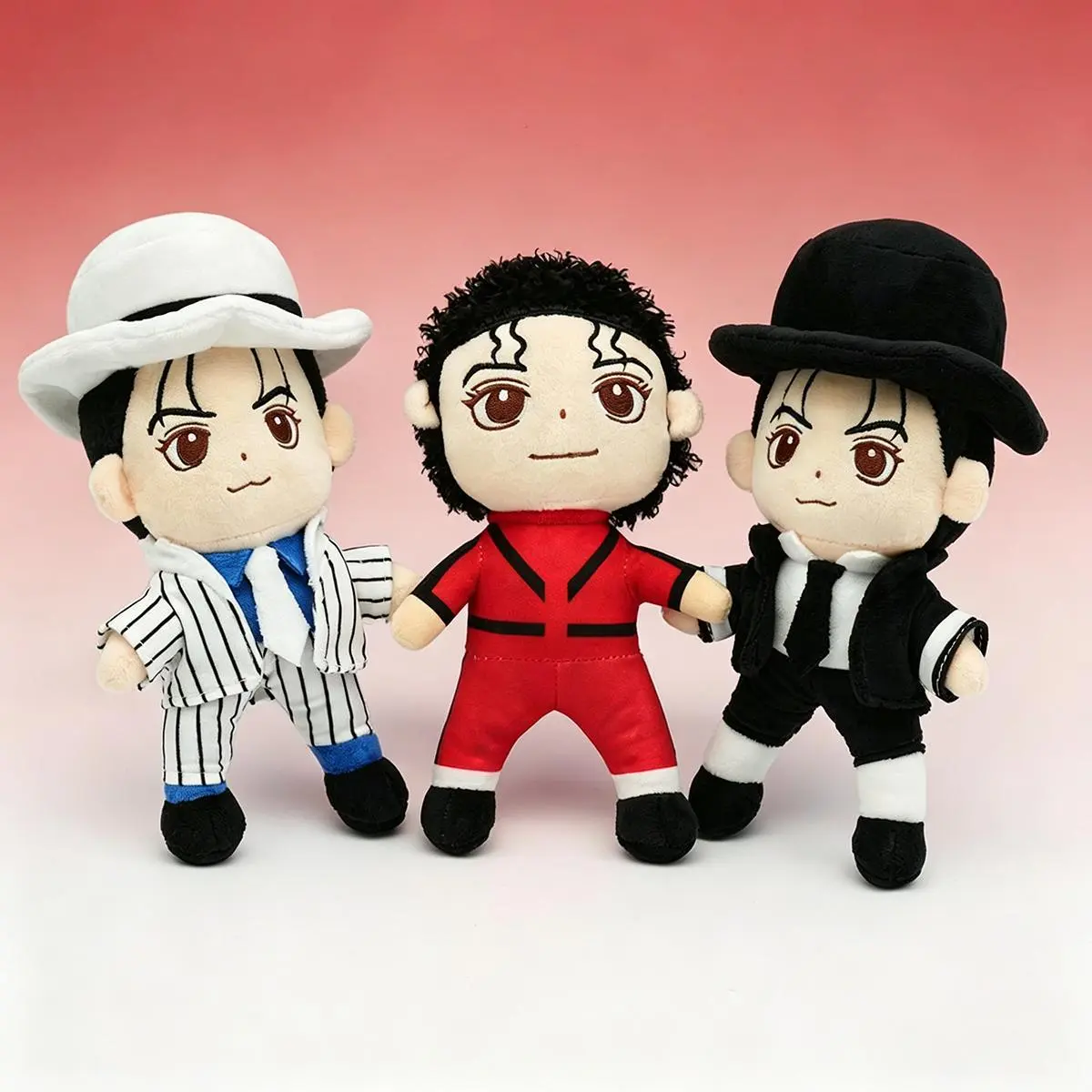 9 Inch Michael Jackson Plush Doll - Pop Music Icon Stuffed Figure with Classic Red Jacket & Black Hat - Soft Collectible Decor Toy - Ideal Birthday & Holiday Gift for MJ Fans and Music Collectors