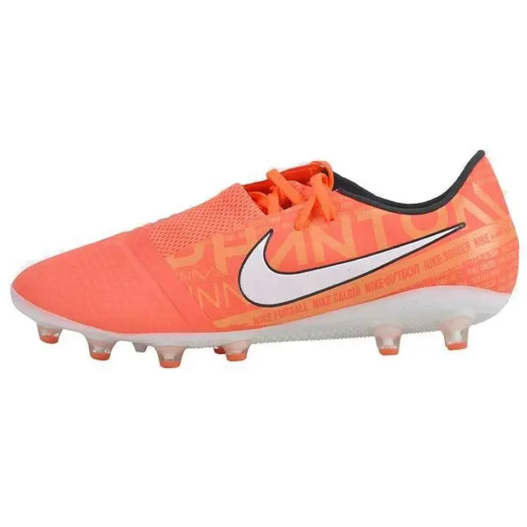 Nike Phantom Venom Pro Ag-Pro Round Toe Lace-Up Low-Top Ag (Rubber Short Studs) Artificial Grass Fabric Composite Material Shock Absorption Slip-Resistant Wear-Resistant Soccer Shoes AO0574-810