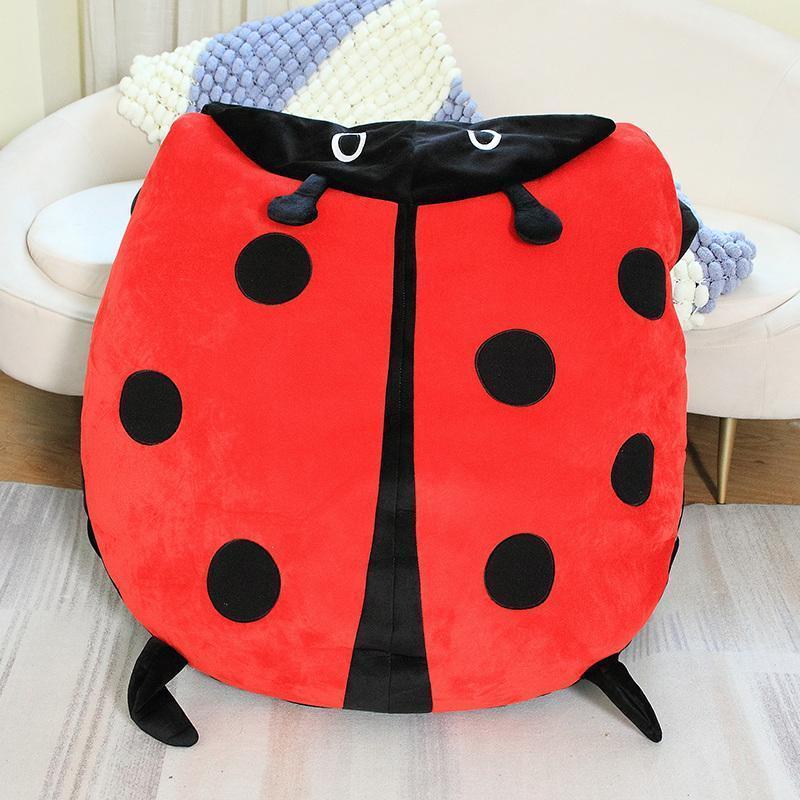 Hot Sale Interesting Wearable Ladybug Shell Funny Party Cosplay Doll Stuffed Soft Plush Sleeping Pillow Bed Cushion Game Gift