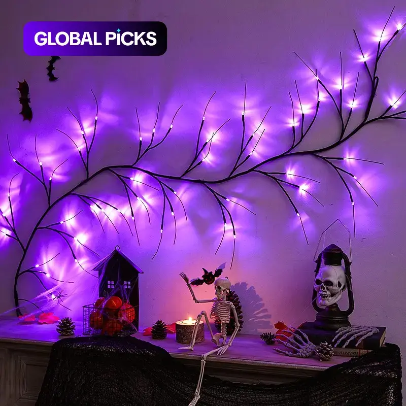 Halloween LED Light, USB Plug-in 8 Modes LED String Light, Decorative Light, Festive Decoration for Home Party Festival, Home Decor, Room Decor, Ornaments #GLOBAL PICKS