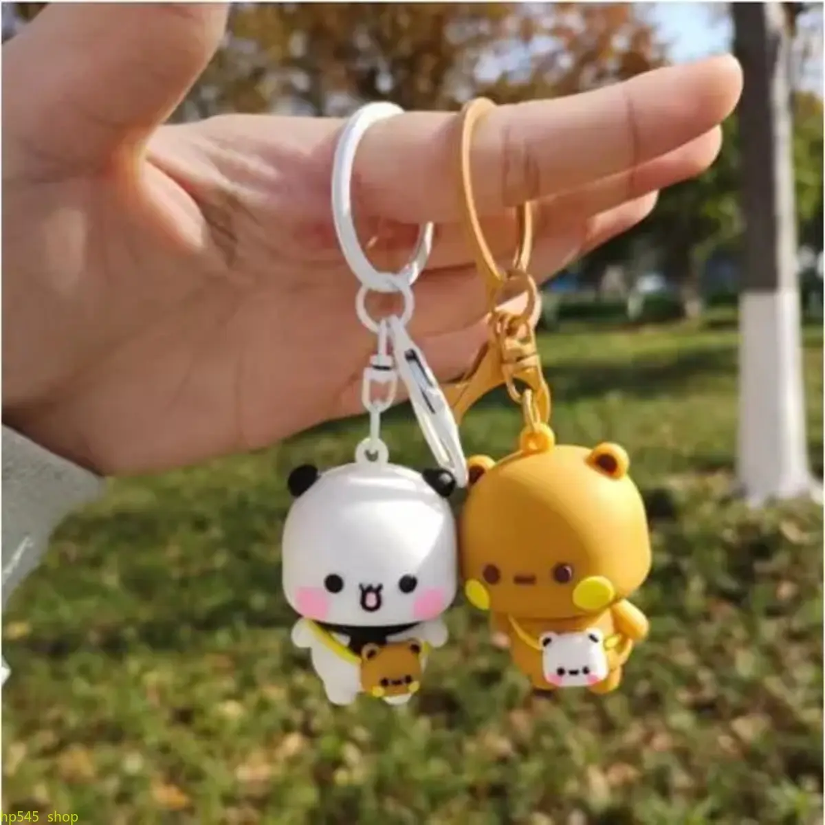 Stuffed Animal Keychain, Kawaii Bubu Dudu Panda Bear Soft Plush Figure, Collectible Accessory for Kids, Cute Birthday & Christmas Gift, Kawaii Accessories, Collectible Toy, Cartoon