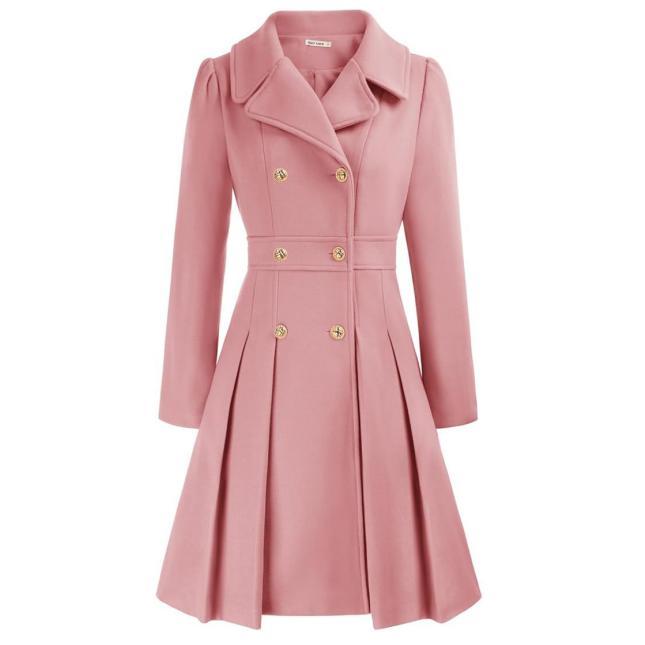 VVZ 2026 Spring New Arrival Women’s Simple Button-Up Long Coat – Classic Lapel Design with Pockets, Easy Everyday Outerwear for Autumn and Spring VVZ 2026 Spring New Arrival Women’s Simple Button-Up Long Coat – Classic Lapel Design with Pockets, Easy Everyday Outerwear for Autumn and Spring