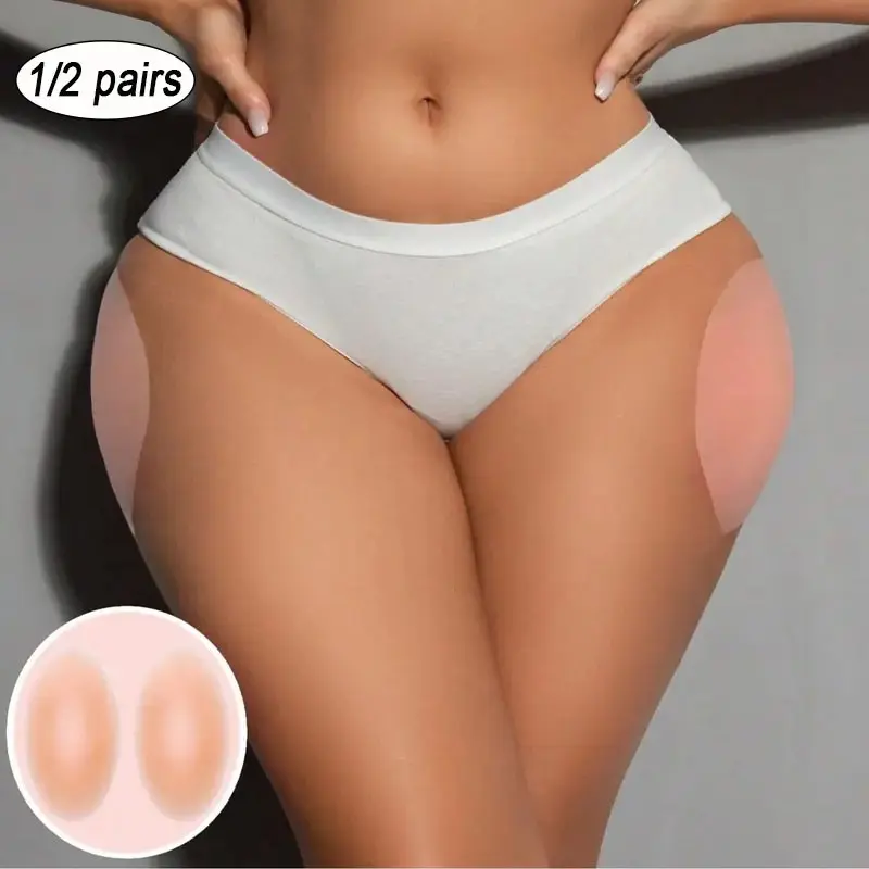 Silicone Butt Pads, Invisible Self-Adhesive Teardrop Shapewear, Reusable Body Sculpting, Seamless Braided Design, Soft Silicone Pad, Smooth