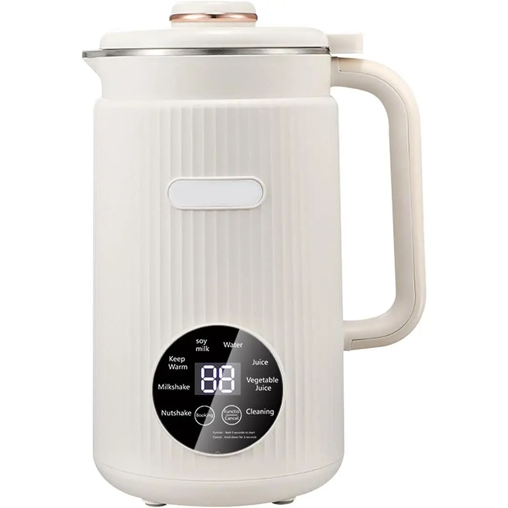 Upgraded 10-in-1 Nut Milk Maker Machine with Stainless Steel Lid, 40oz Nut Milk Maker for Almond, Oat, Soy, Juice, Plant Based Milk Maker Blender, 18H Delay/Keep Warm/Self Cleaning