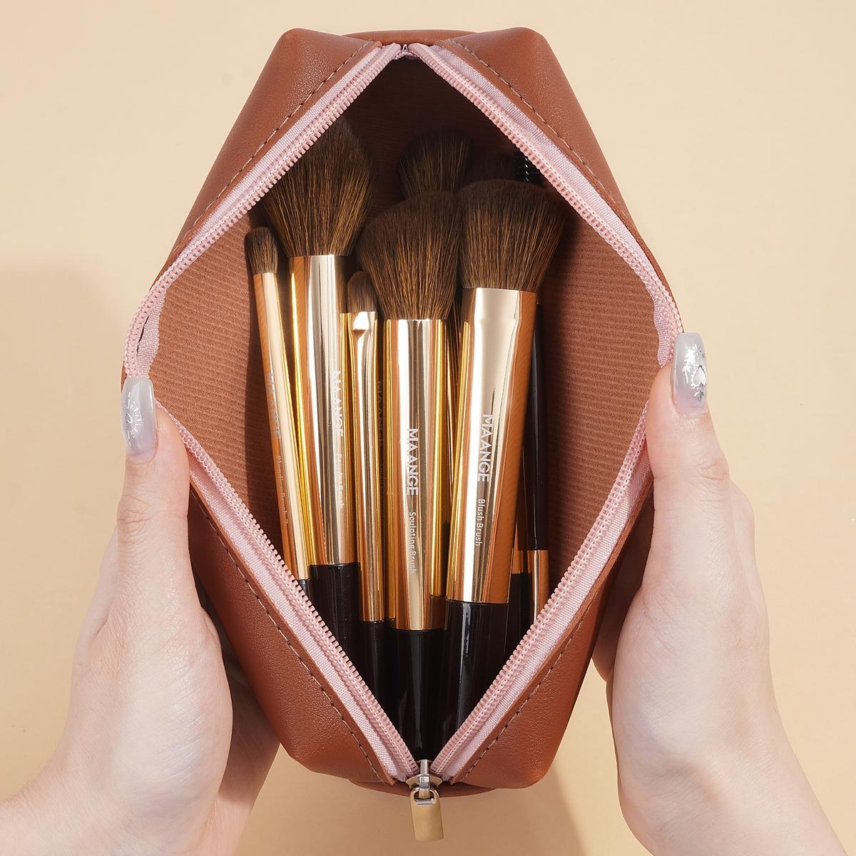 Makeup Brush Set with Storage Bag, 14pcs/set Professional Makeup Brushes for Foundation, Powder, Concealers, Eyeshadow, Makeup Blending Brush, Eyelash Brush, Makeup Tools for Women