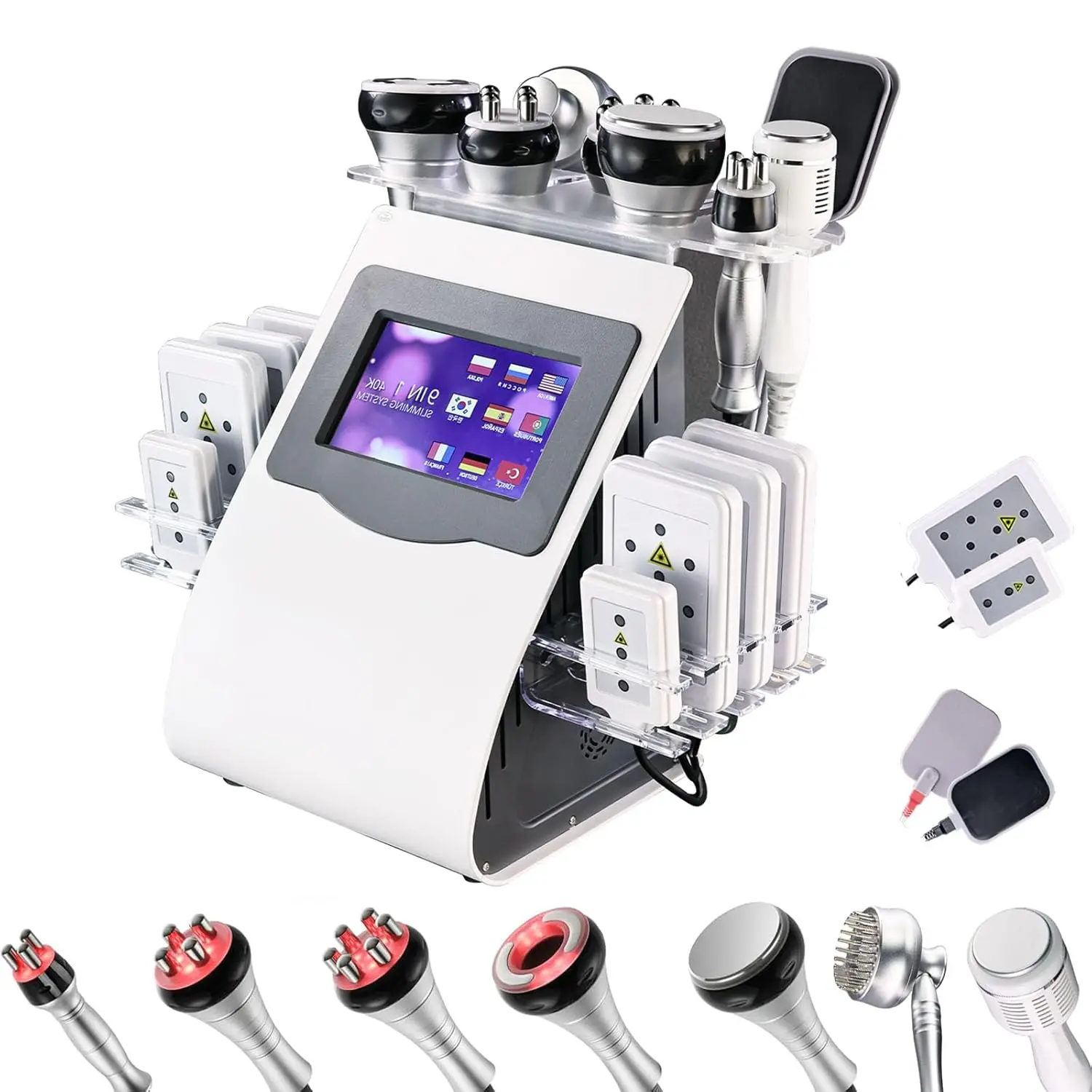9-in-1 Handheld Beauty Device - Single Unit Personal Grooming System for At-Home Facial & Body Care Massage