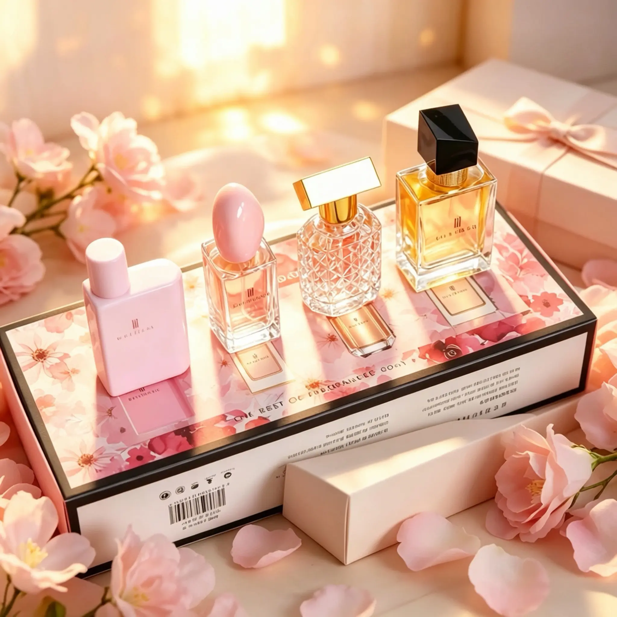 Mystical 4-in-1 Women's Eau de Parfum Gift Set,4×30ml Mini EDP,Citrus Floral Fruity & Vanilla Long Lasting Fragrance,Portable Pastel Perfume Bottles,Gift for Women,beauty productsperfume for women,women perfumes,mykonos fragrances,long lasting perfumes