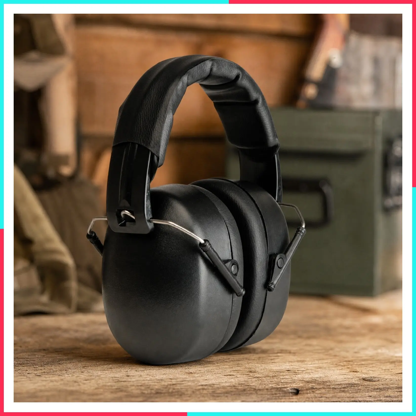 Folding Shooting Earmuffs - Compact 30dB NRR Noise-Blocking Hearing Protection for Hunting, Gun Range & Shooting