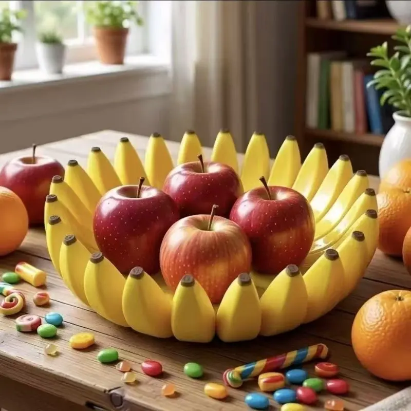 1 Count large Banana fruit bowl holder Handcrafted Art Centerpiece Versatile Unique Design - Modern bowl for Kitchen,Dining Table & Entryway - Home Decor - Premium gifts - Sculptural Home Decor.